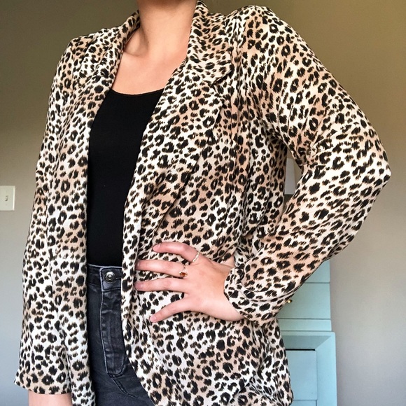 Lush Jackets & Blazers - LUSH | Leopard Print Soft Blazer